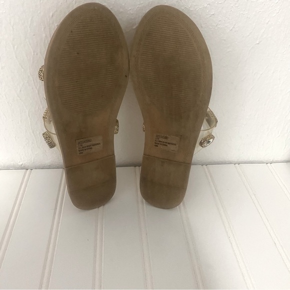 Steve Madden Women’s Jace Summer Slide Sandals Clear with Rhinestones Size 5.5 - Picture 2 of 8